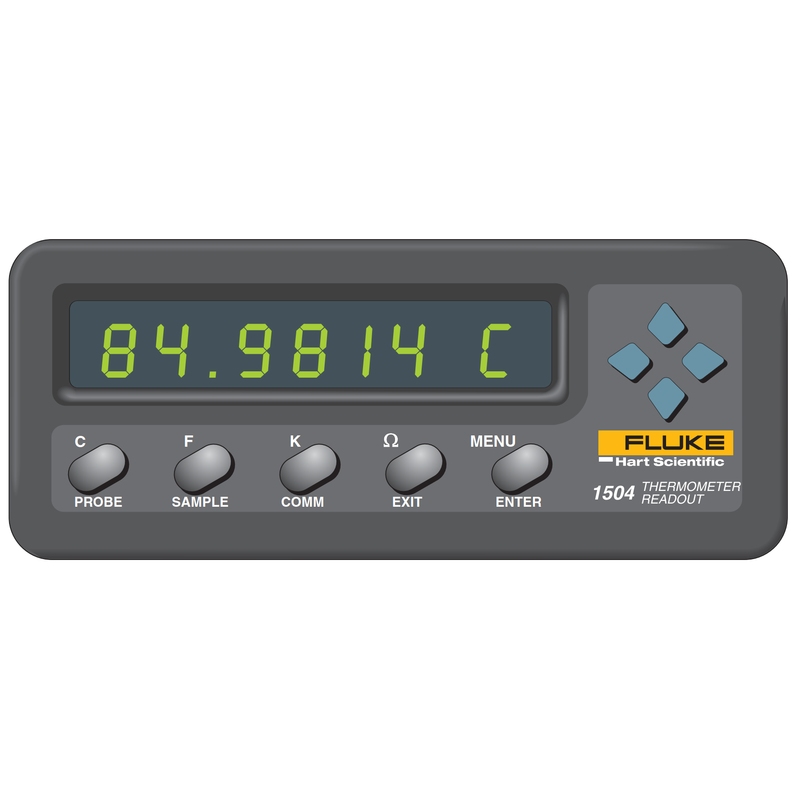 Vorderseite des Temperaturmessgerät Fluke 1504